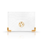 JOSH HAYES LONDON Louis Card Holder in White Python for Men and Women